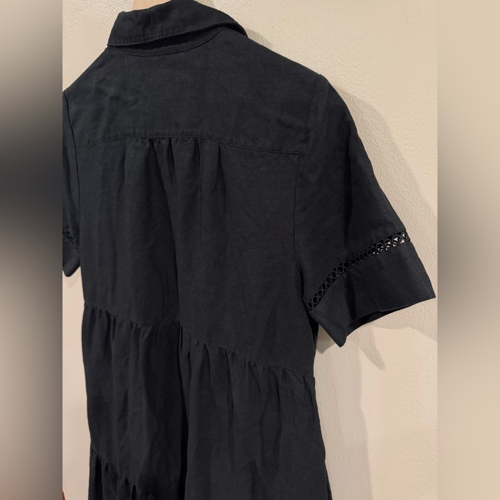 Chico's Black Button-Down Dress Size Medium Great Condition - Picture 3 of 15